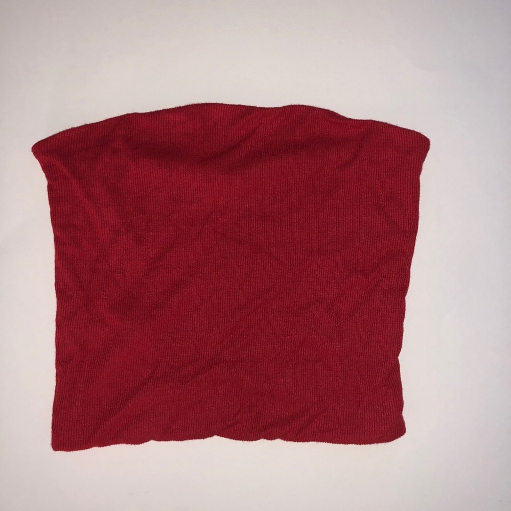 Red tube top